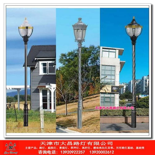 河北省青县中式3米方形庭院灯安装间距